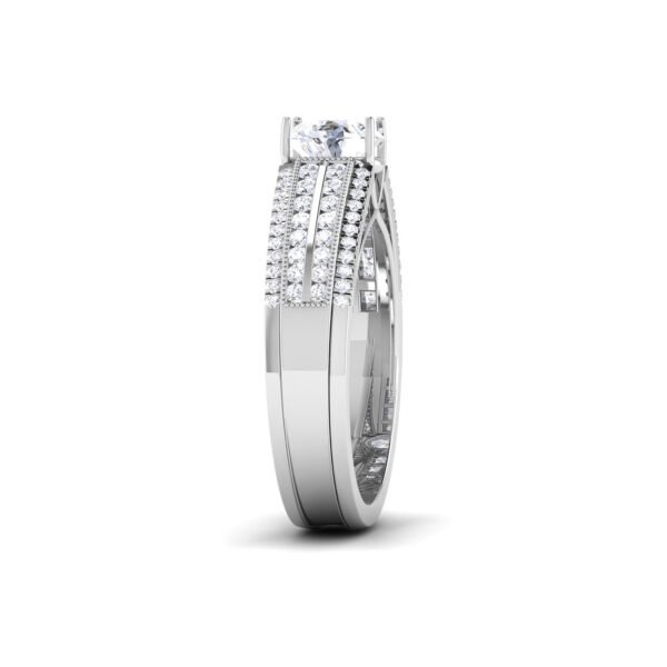 Dazzling Aura: 1 Carat Diamond Ring, Mesmerizing Beauty in 18k Gold