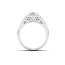 Radiant Cascades: 1.5 Carat Diamond Ring, Captivating Brilliance in 18k Gold