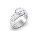 Radiant Cascades: 1.5 Carat Diamond Ring, Captivating Brilliance in 18k Gold