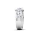 Radiant Cascades: 1.5 Carat Diamond Ring, Captivating Brilliance in 18k Gold