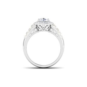 Gilded Symphony: 1.5 Carat Diamond Ring, Harmonious Beauty in 18k Gold