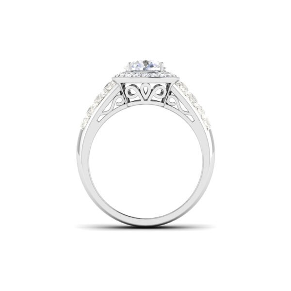 Gilded Symphony: 1.5 Carat Diamond Ring, Harmonious Beauty in 18k Gold