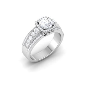 Radiant Whispers: 0.8 Carat Diamond Ring, Captivating Elegance in 18k Gold