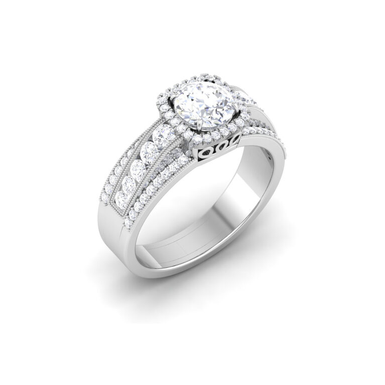 Radiant Whispers: 0.8 Carat Diamond Ring, Captivating Elegance in 18k Gold - Image 3