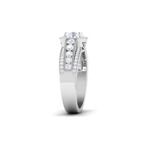 Radiant Whispers: 0.8 Carat Diamond Ring, Captivating Elegance in 18k Gold