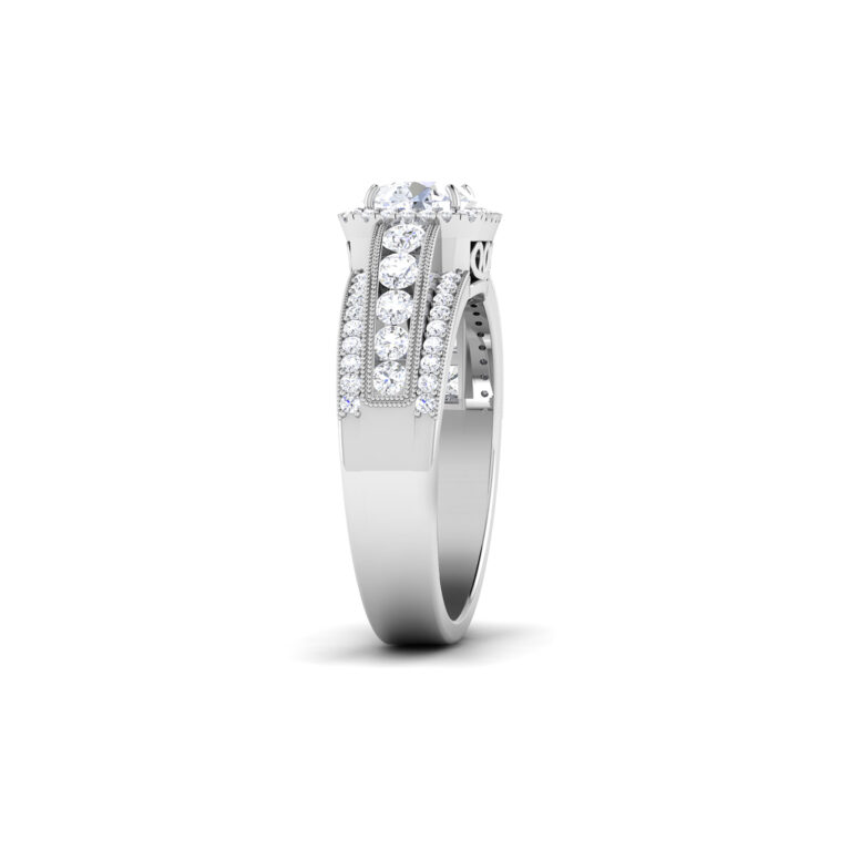Radiant Whispers: 0.8 Carat Diamond Ring, Captivating Elegance in 18k Gold - Image 4