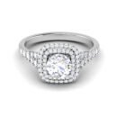 Glimmering Mirage: 0.7 Carat Diamond Ring, Mesmerizing Beauty in 18k Gold
