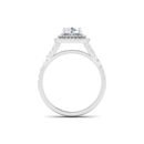 Glimmering Mirage: 0.7 Carat Diamond Ring, Mesmerizing Beauty in 18k Gold
