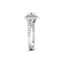 Glimmering Mirage: 0.7 Carat Diamond Ring, Mesmerizing Beauty in 18k Gold
