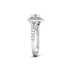 Glimmering Mirage: 0.7 Carat Diamond Ring, Mesmerizing Beauty in 18k Gold