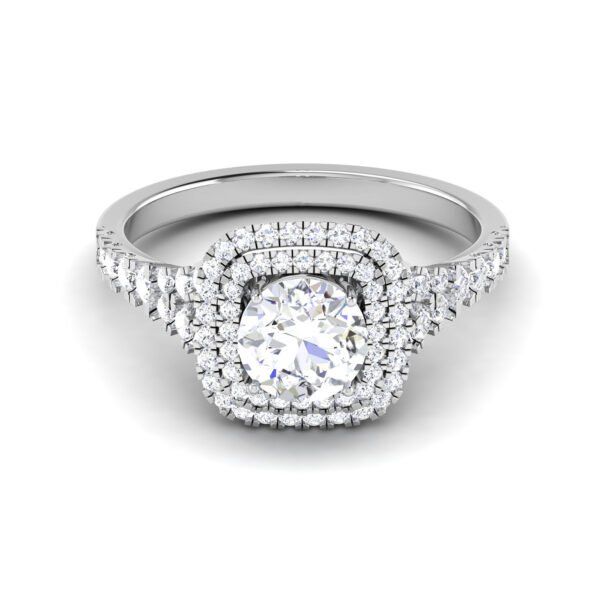 Glimmering Mirage: 0.7 Carat Diamond Ring, Mesmerizing Beauty in 18k Gold