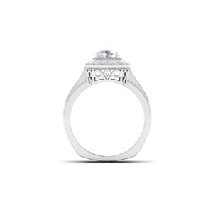 Ruby Rhapsody: 0.7 Carat Diamond Ring with Accent Rubies, Captivating Fusion in 18k Gold