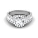 Luminous Serenade: 1 Carat Diamond Ring, Enchanting Melody in 18k Gold