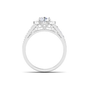 Luminous Serenade: 1 Carat Diamond Ring, Enchanting Melody in 18k Gold