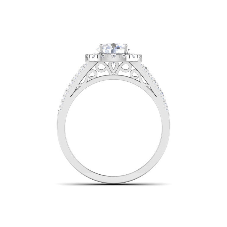 Luminous Serenade: 1 Carat Diamond Ring, Enchanting Melody in 18k Gold - Image 2
