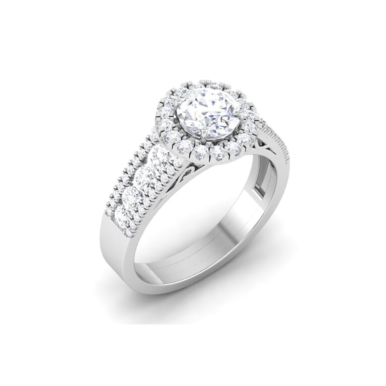 Luminous Serenade: 1 Carat Diamond Ring, Enchanting Melody in 18k Gold - Image 3
