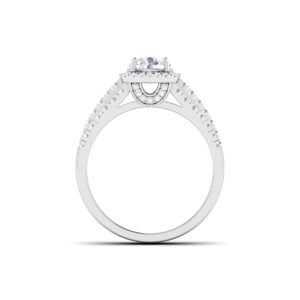 Whispering Moonlight: 0.7 Carat Diamond Ring, Ethereal Beauty in 18k Gold