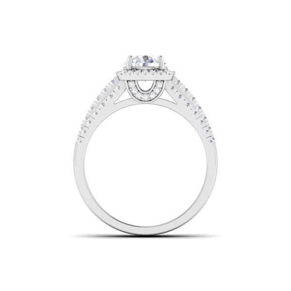 Whispering Moonlight: 0.7 Carat Diamond Ring, Ethereal Beauty in 18k Gold