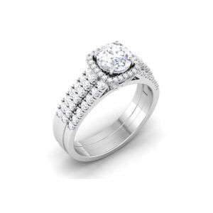 Whispering Moonlight: 0.7 Carat Diamond Ring, Ethereal Beauty in 18k Gold