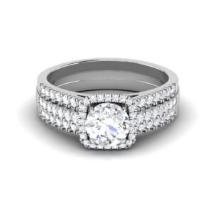 Whispering Moonlight: 0.7 Carat Diamond Ring, Ethereal Beauty in 18k Gold