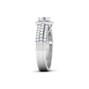 Whispering Moonlight: 0.7 Carat Diamond Ring, Ethereal Beauty in 18k Gold