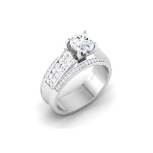 Stellar Symphony: 1.5 Carat Diamond Ring, Celestial Elegance in 18k Gold