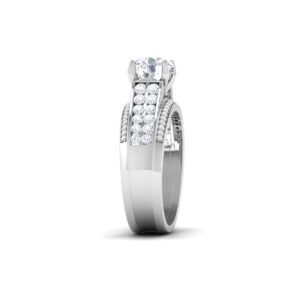 Stellar Symphony: 1.5 Carat Diamond Ring, Celestial Elegance in 18k Gold
