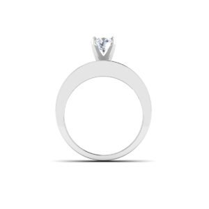 Regal Symphony: 1 Carat Diamond Ring with Princess Cut Rubies, Majestic Harmony in 18k Gold