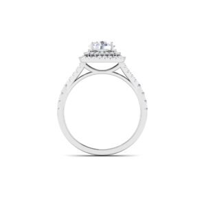 Glistening Whispers: 0.7 Carat Diamond Ring, Enchanting Delicacy in 18k Gold