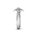 Blooming Brilliance: 0.3 Carat Diamond Floral Ring, Nature's Elegance in 18k Gold