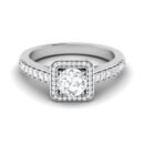 Mystic Sparkle: 0.6 Carat Diamond Ring, Enchanting Aura in 18k Gold