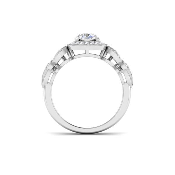 Radiant Harmony: 0.8 Carat Diamond Ring, Captivating Elegance in 18k Gold