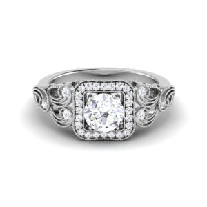 Radiant Harmony: 0.8 Carat Diamond Ring, Captivating Elegance in 18k Gold