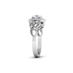 Radiant Harmony: 0.8 Carat Diamond Ring, Captivating Elegance in 18k Gold
