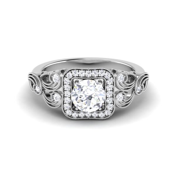 Radiant Harmony: 0.8 Carat Diamond Ring, Captivating Elegance in 18k Gold
