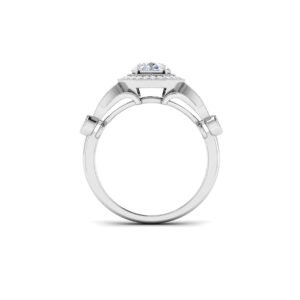 Luminescent Whispers: 0.8 Carat Diamond Ring, Ethereal Beauty in 18k Gold
