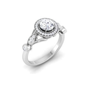 Luminescent Whispers: 0.8 Carat Diamond Ring, Ethereal Beauty in 18k Gold