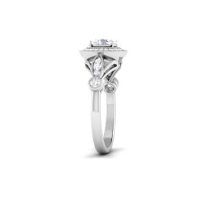 Luminescent Whispers: 0.8 Carat Diamond Ring, Ethereal Beauty in 18k Gold