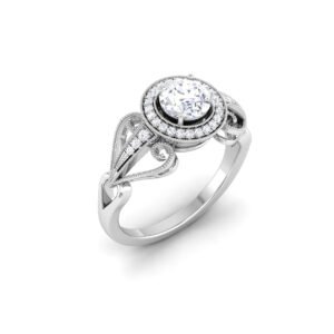 Mystic Shimmer: 0.7 Carat Diamond Ring, Enchanting Radiance in 18k Gold