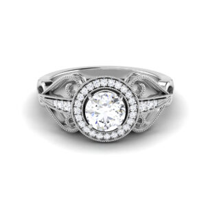 Mystic Shimmer: 0.7 Carat Diamond Ring, Enchanting Radiance in 18k Gold