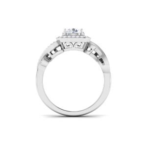 Stardust Symphony: 0.7 Carat Diamond Ring, Celestial Elegance in 18k Gold