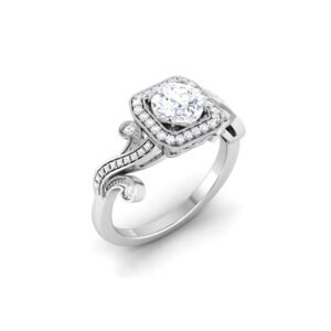 Stardust Symphony: 0.7 Carat Diamond Ring, Celestial Elegance in 18k Gold