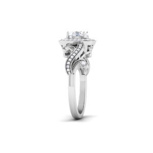 Stardust Symphony: 0.7 Carat Diamond Ring, Celestial Elegance in 18k Gold