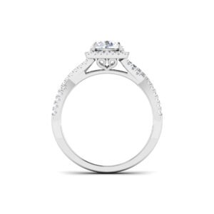Ethereal Sparkle: 0.7 Carat Diamond Ring, Enchanting Brilliance in 18k Gold