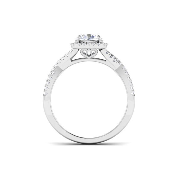 Ethereal Sparkle: 0.7 Carat Diamond Ring, Enchanting Brilliance in 18k Gold