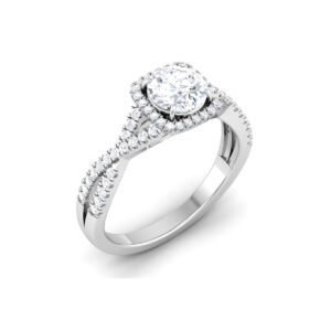 Ethereal Sparkle: 0.7 Carat Diamond Ring, Enchanting Brilliance in 18k Gold