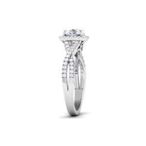 Ethereal Sparkle: 0.7 Carat Diamond Ring, Enchanting Brilliance in 18k Gold