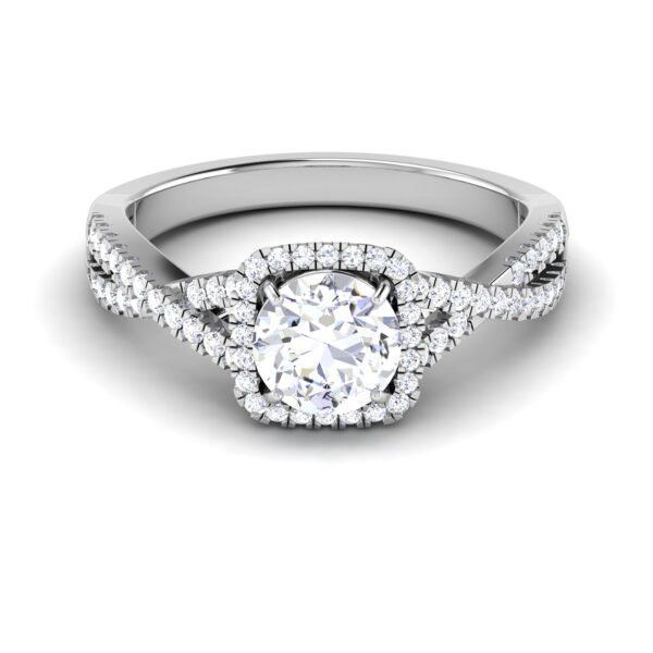 Ethereal Sparkle: 0.7 Carat Diamond Ring, Enchanting Brilliance in 18k Gold