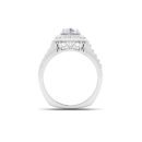 Stellar Embrace: 1 Carat Diamond Ring, Celestial Beauty in 18k Gold