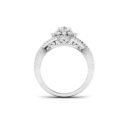 Blossoming Sparkle: 0.4 Carat Diamond Floral Ring, Nature's Radiance in 18k Gold